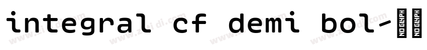 integral cf demi bol字体转换